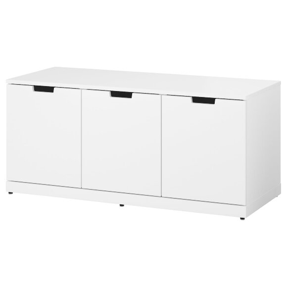 NORDLI Комод, 3 шухляди, білий, 120х54 см