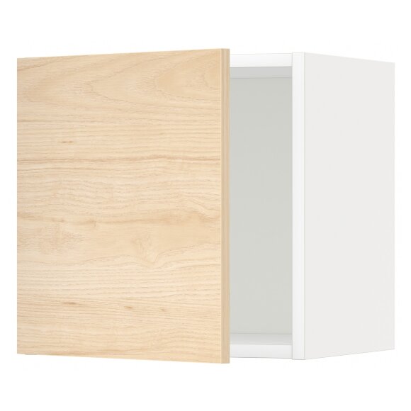 METOD Навісна шафа, білий/візерунок зі світлого ясеня Askersund, 40x40 см