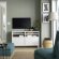 BESTA Lava TV з дверцятами, білий/Hanviken/Stubbarp білий, 120x42x74 см