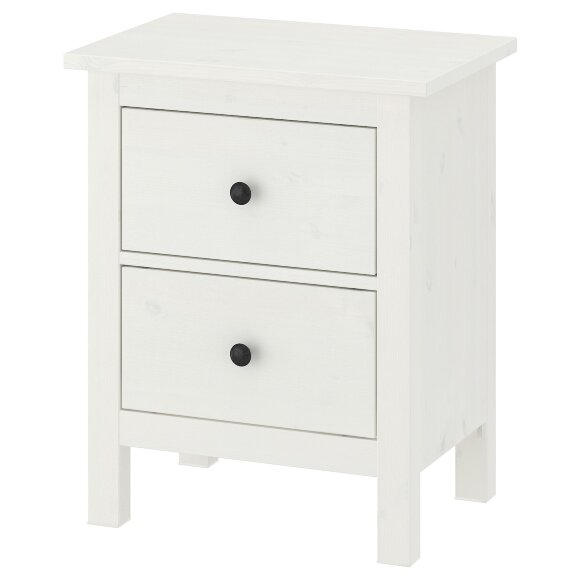 HEMNES Комод біла морилка 54х66 см