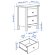 HEMNES Комод біла морилка 54х66 см