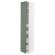 METOD / MAXIMERA Шафа висока, 2 двері/4 шухляди, білий/сіро-зелений Бодарп, 40х60х220 см