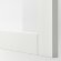 BESTA Книжкова шафа/скляні двері, білий/біле прозоре скло Lappviken, 60x42x193 см