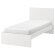 MALM Каркас ліжка, високий, білий/Лурой, 90х200 см