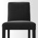 BERGMUND Барний стілець зі спинкою, чорний/Djuparp темно-сірий, 62 см