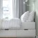 NORDLI Каркас ліжка з ящиками, білий, 160х200 см