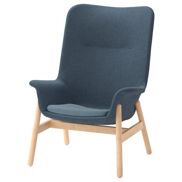 VEDBO Крісло з високою спинкою, Gunnared blue