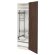 METOD / MAXIMERA Висока шафа/indoor gosp, білий/Sinarp коричневий, 60x60x200 см