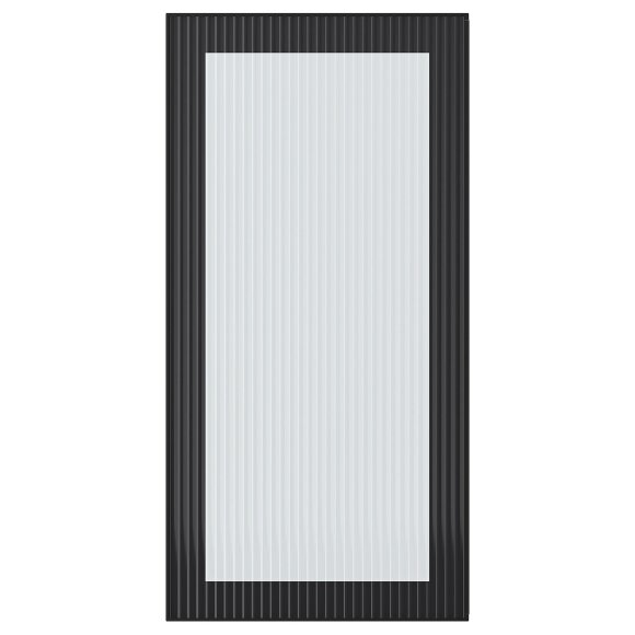 HEJSTA Скляні двері, антрацит/рифлене скло, 40х80 см