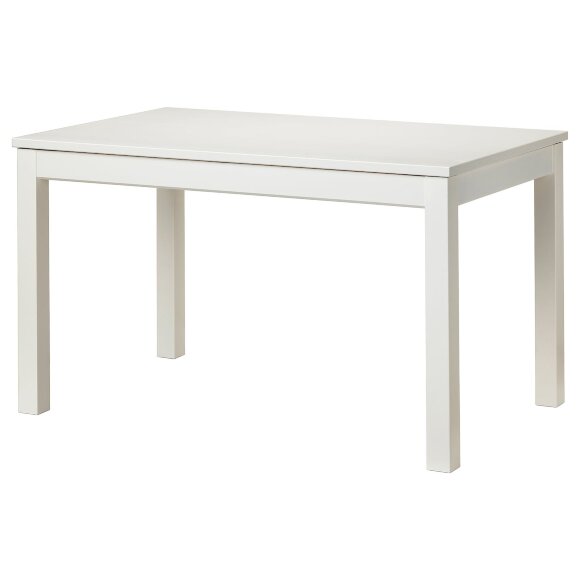 LANEBERG Розкладний стіл, білий, 130/190х80 см