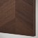 METOD Навісна шафа з сушаркою/2 дверцята, білий Hasslarp/коричневий малюнок, 80x60 см