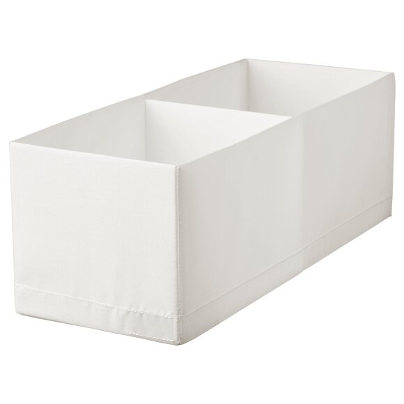 STUK Коробка з відділеннями, біла, 20х51х18 см