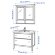 HEMNES / ODENSVIK Меблі для ванної кімнати, набір 4 шт., білий/змішувач Voxnan, 83 см