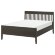 IDANAS Каркас ліжка, темно-коричневий/Лонсет, 160х200 см