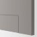 ENHET Шафа настінна 2 полиці/дверцята, сірий/білий, 40x17x75 см