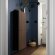 BESTA Навісна шафа 2 дверцята, чорно-коричневий Björköviken/дубовий шпон коричневий, 60x22x128 см