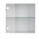 KALLAX Вставка зі скляними дверцятами біла 33х33 см