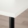 LAGKAPTEN / OLOV Письмовий стіл, білий/чорний, 120х60 см