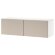 BESTA Комбінація настінних шаф, білий/Lappviken світло-сіро-бежевий, 120x42x38 см