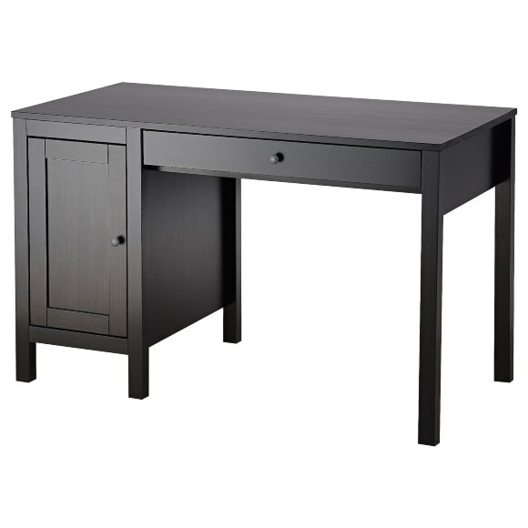 HEMNES Стіл письмовий, чорно-коричневий, 120х55 см