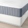 Каркас ліжка з ящиком для речей і матрацом, білий/Vagstranda середньої жорсткості, 160x200 см