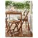 NAMMARO Садовий стіл і 2 розкладні стільці, світло-коричнева морилка/Куддарна беж