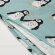 BLAVINGAD Підодіяльник і наволочка, малюнок пінгвіна/світло-бірюзовий, 150х200/50х60 см