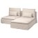 SODERHAMN 2-місний диван з диваном, натуральний грансель