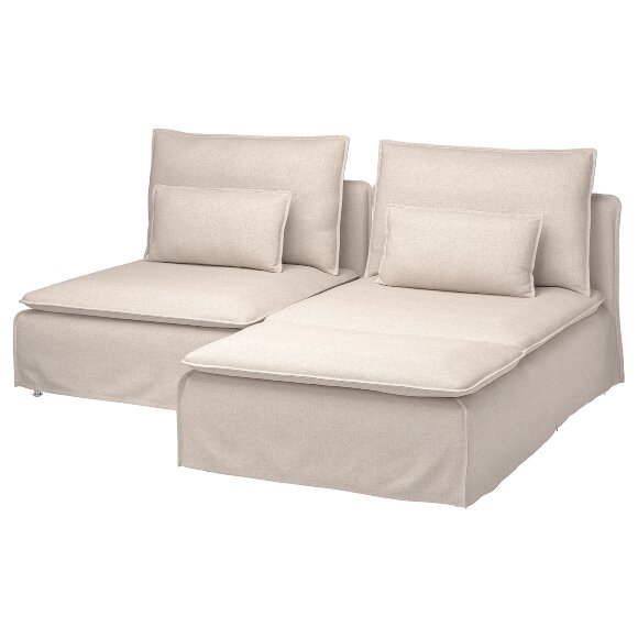 SODERHAMN 2-місний диван з диваном, натуральний грансель