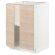 METOD Нижня шафа/полиці/2 дверцята, білий/світлий ясен Askersund, 60x60 см