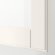 BESTA Комбінація стелажів з дверцятами/шухлядами, біле прозоре скло Smeviken/Ostvik/Kabbarp, 120x42x213 см