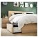 MALM Каркас ліжка з 2 ящиками для зберігання, шпон білого дуба/Lindbaden, 180x200 см