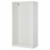 PAX / FARDAL Шафа 2-дверна, білий/глянцевий/білий, 100x60x236 см