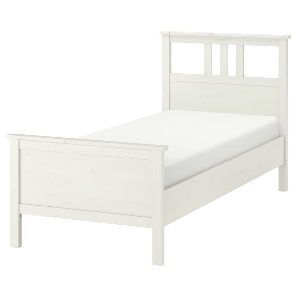 HEMNES Каркас ліжка, біла морилка/Лонсет, 90х200 см