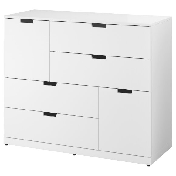 NORDLI Комод з 6 ящиками, білий, 120х99 см