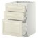 METOD / MAXIMERA Sz stj pl/3fr/3sz, білий/Bodbyn cream, 60x60 см